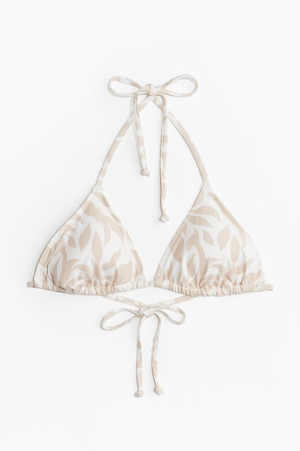 Top de bikini de triángulo con relleno