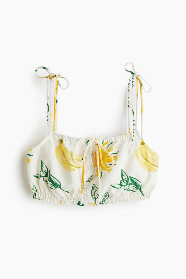 Crop top con lazada