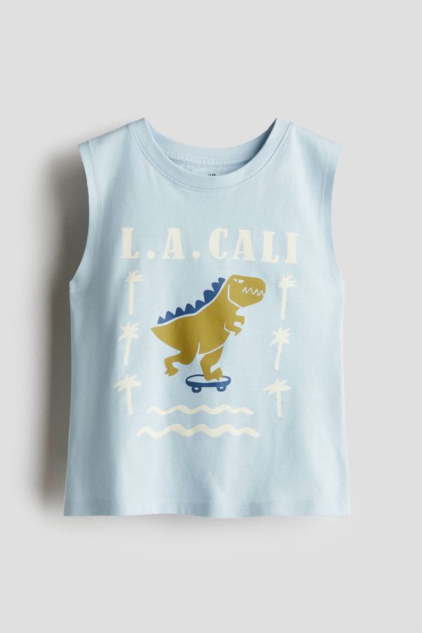 Camiseta sin mangas con estampado