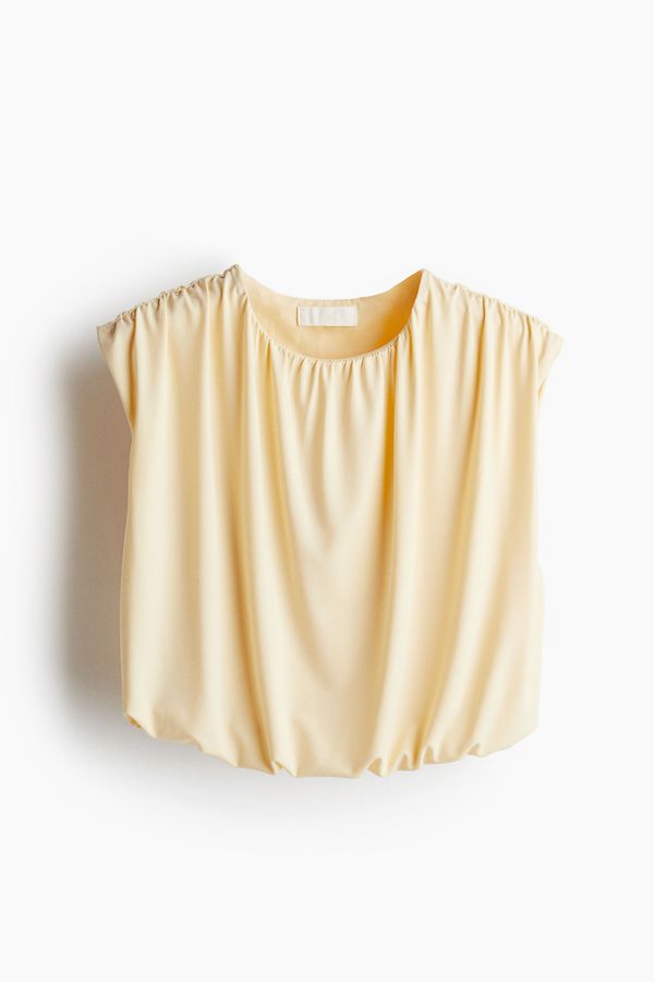 Draped cropped top