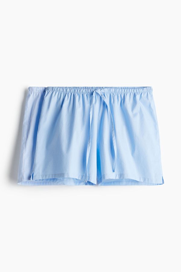 Pack de 2 pantalones cortos de pijama en popelina