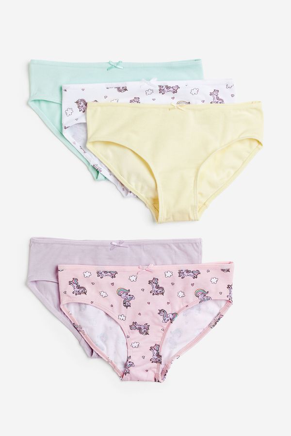 Pack de 5 bragas de algodón