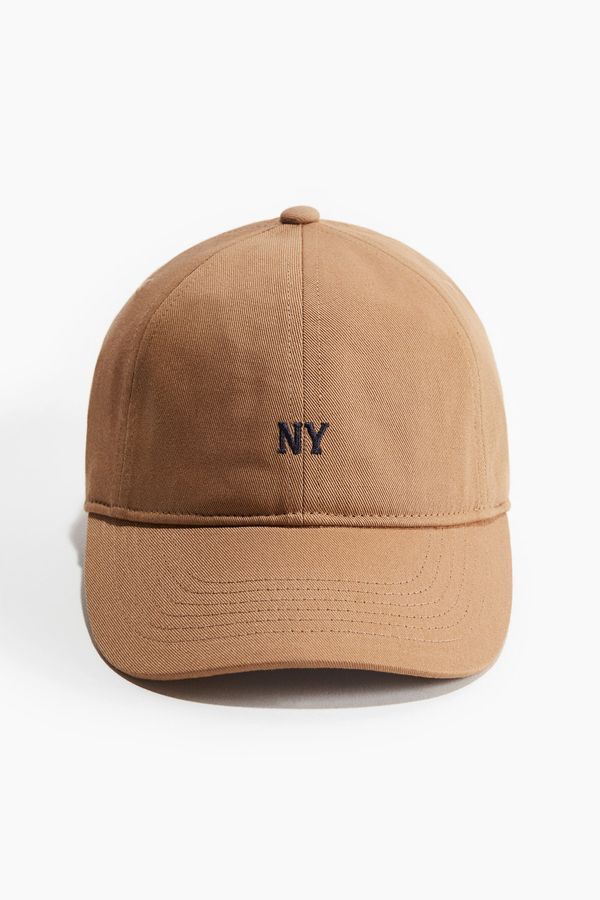 Gorra de sarga con motivo bordado