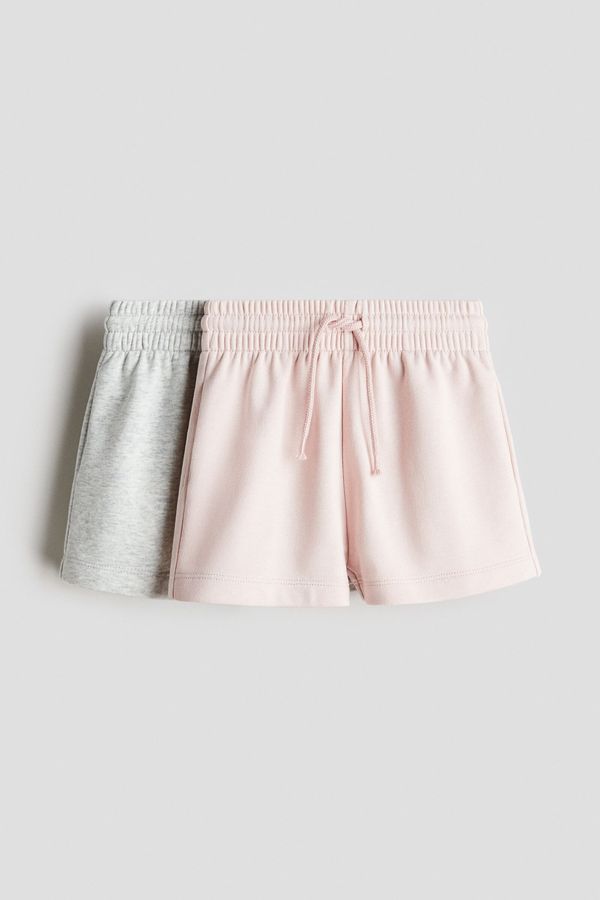 Pack de 2 pantalones cortos en tejido sudadera