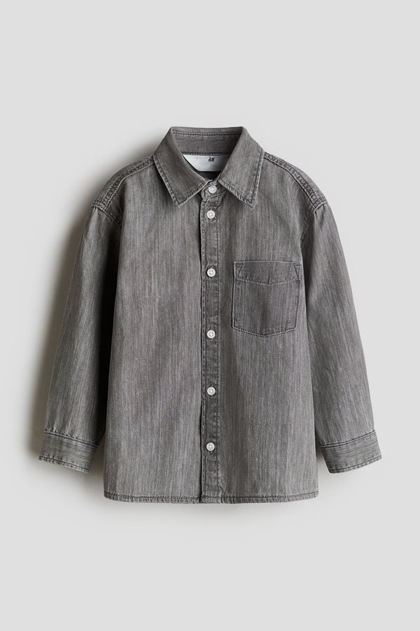 Camisa vaquera de algodón