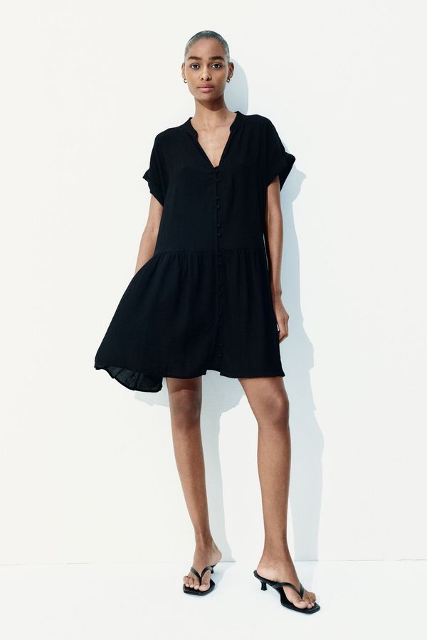 Vestido túnica efecto arrugado