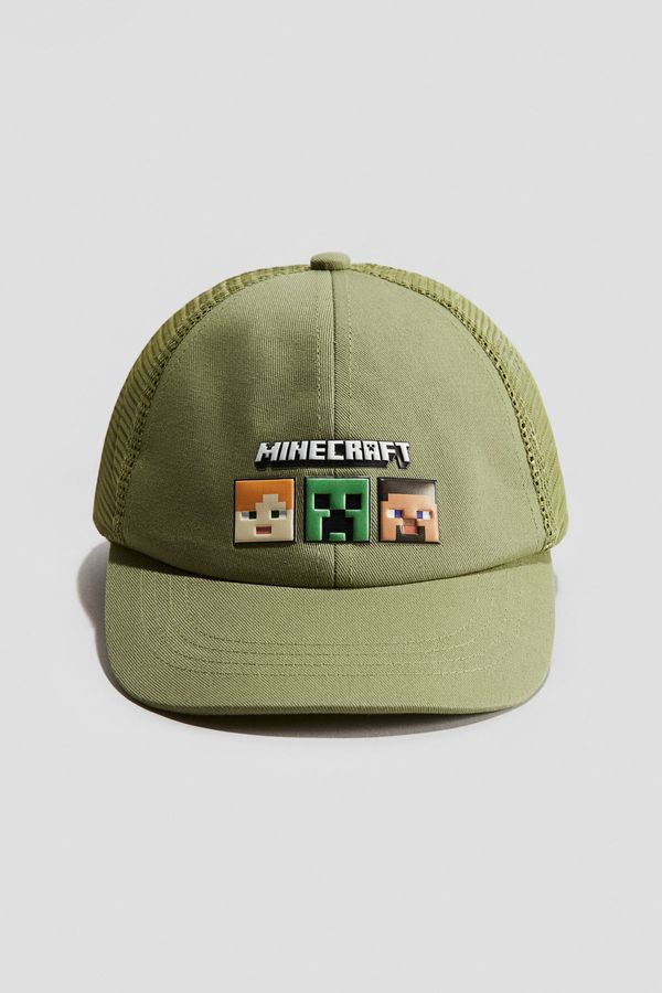 Gorra de algodón con motivo decorativo