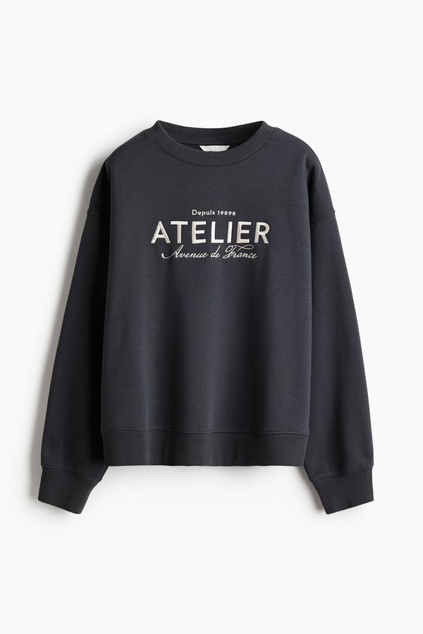 Sudadera con motivo de texto