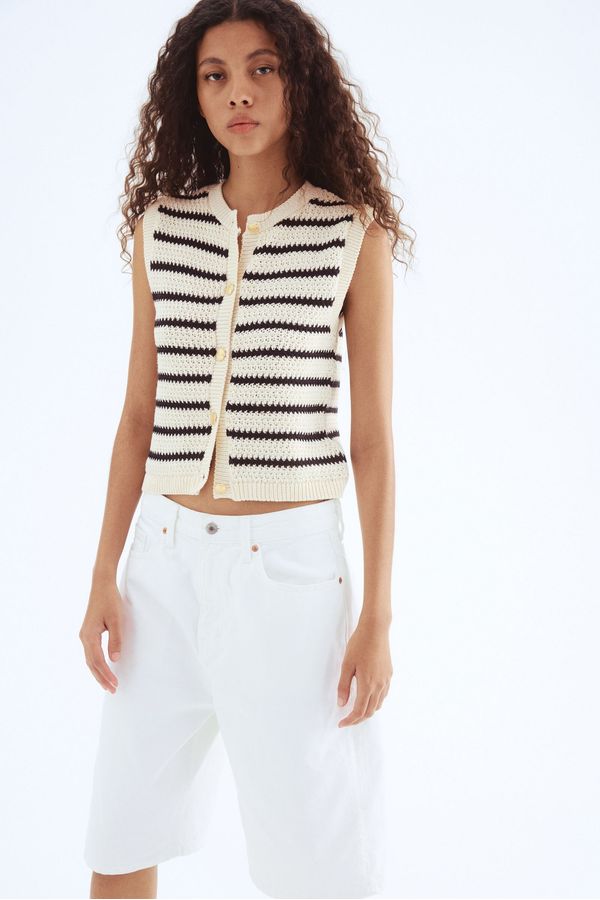 Jersey chaleco con botones