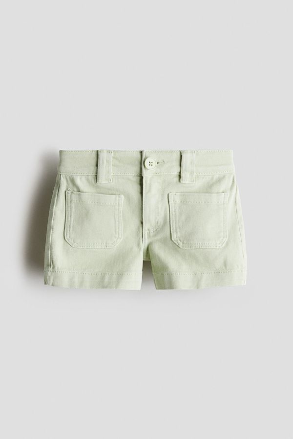Pantalón corto en sarga de algodón
