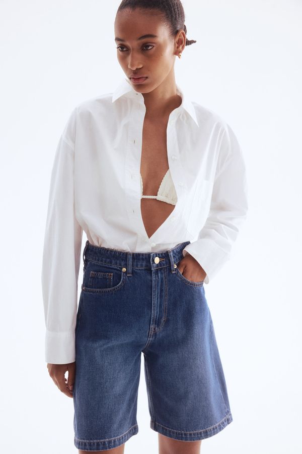 Bermudas en denim