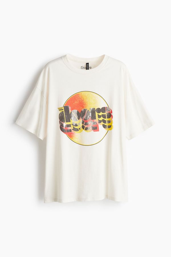 Camiseta oversize con motivo estampado