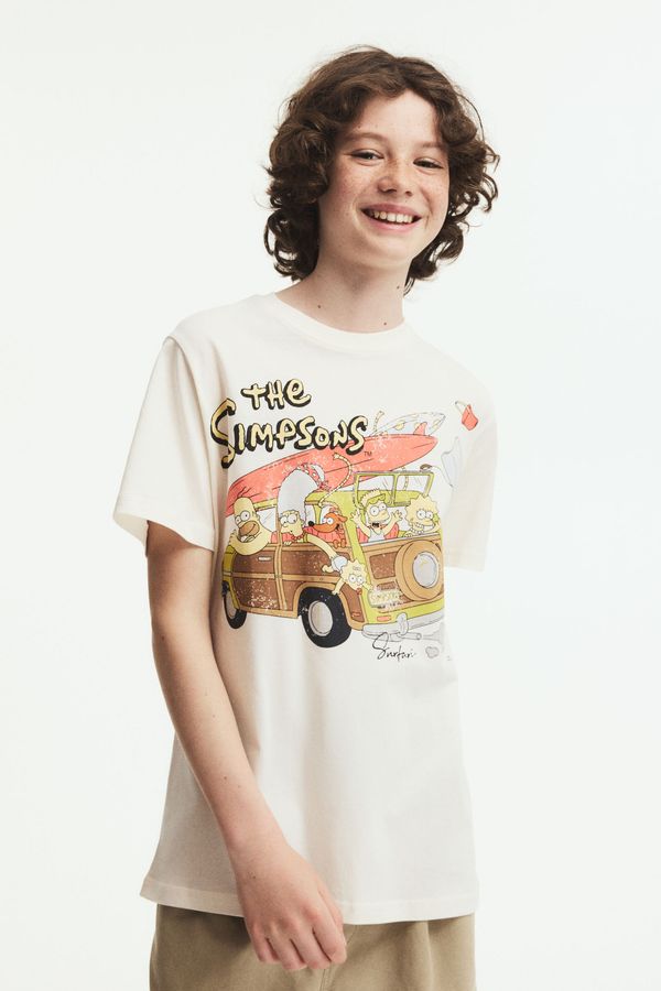Camiseta de algodón con motivo estampado
