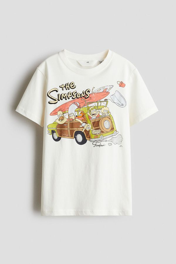 Camiseta de algodón con motivo estampado