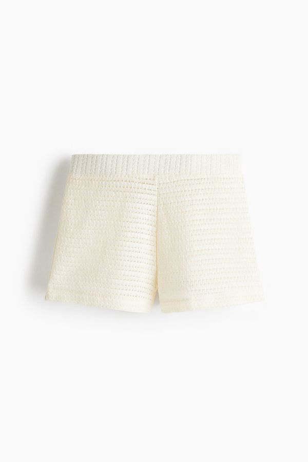 Pantalón corto en punto pointelle