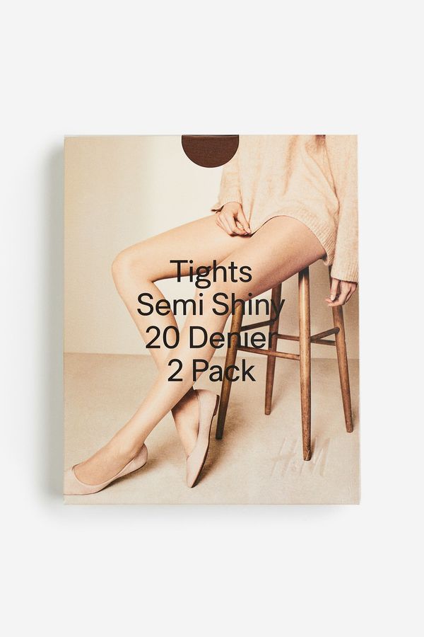 Pack de 2 medias 20 denier