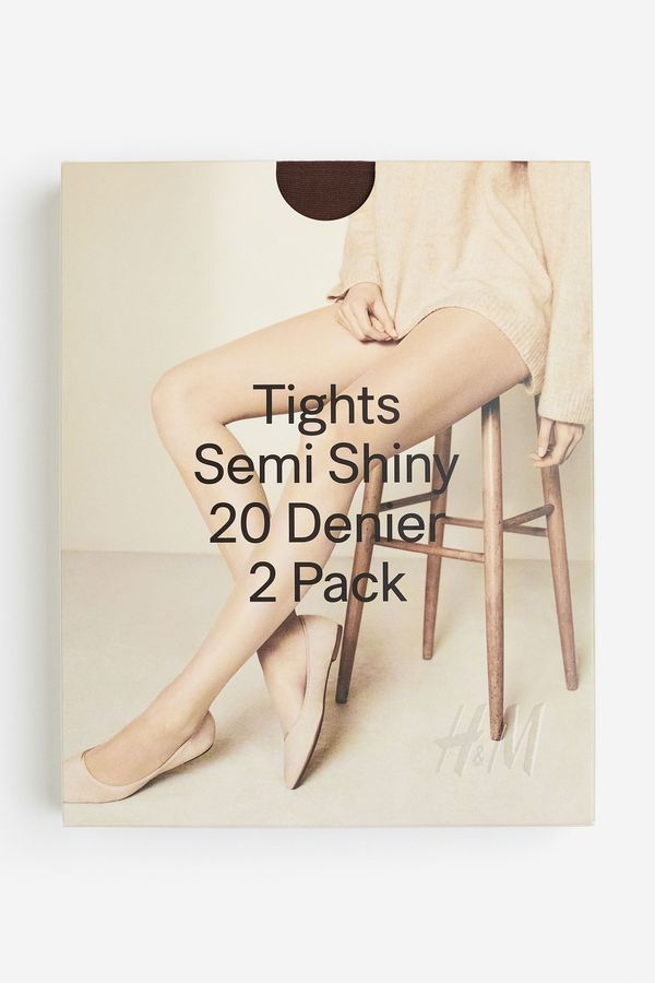 Pack de 2 medias 20 denier