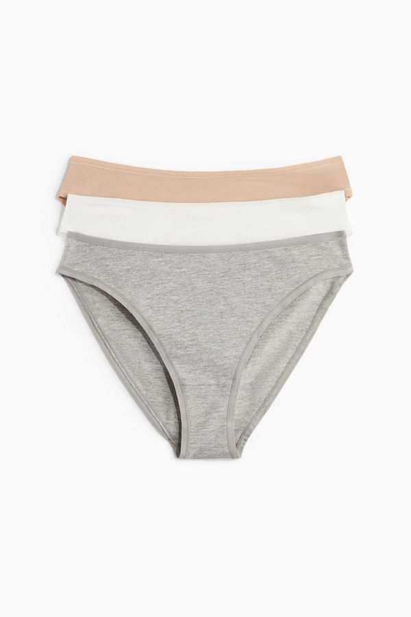 Pack de 3 bragas Bikini de algodón