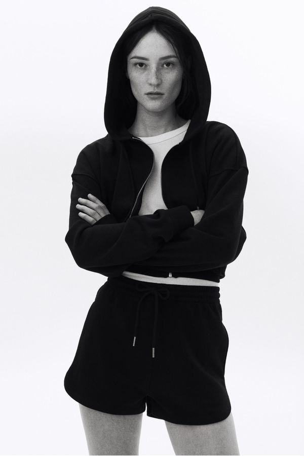 Pantalón corto en sudadera