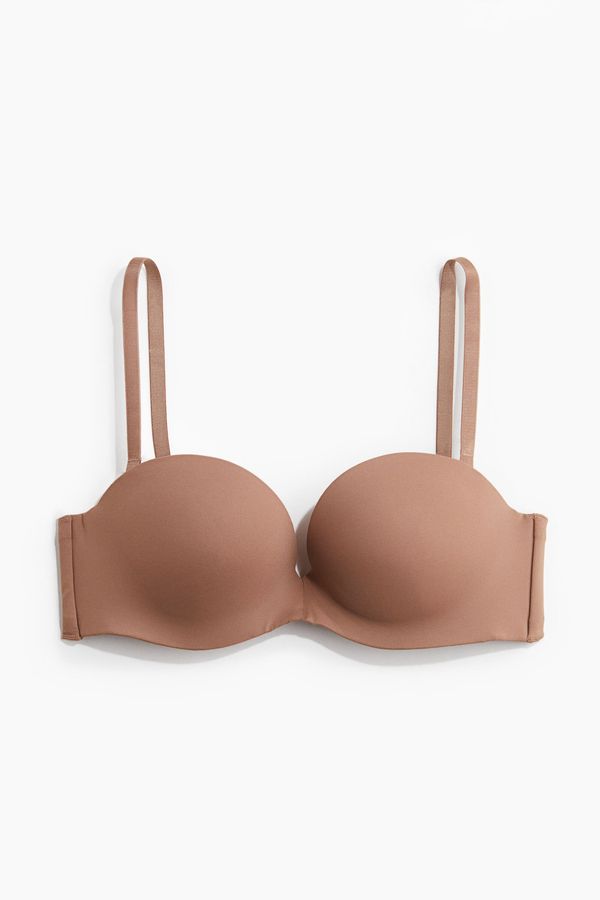 Sujetador balconette super push-up de microfibra