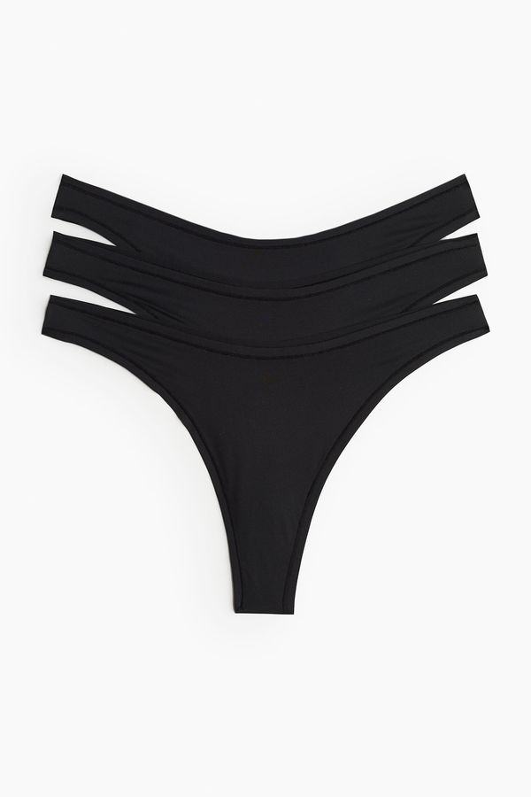 Pack de 3 bragas Thong de microfibra