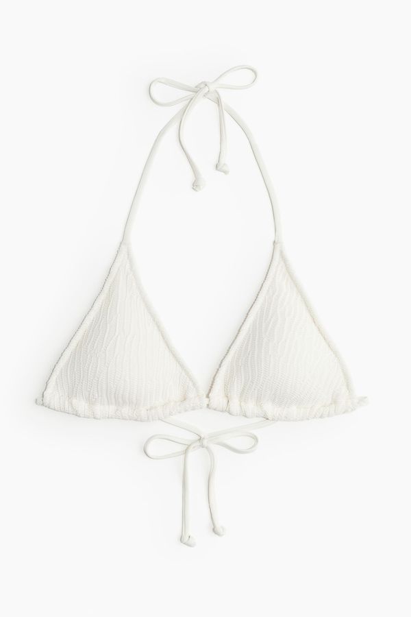 Top de bikini de triángulo con relleno