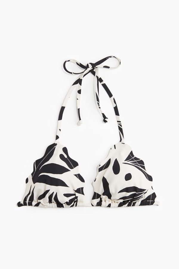 Top de bikini triangular con relleno