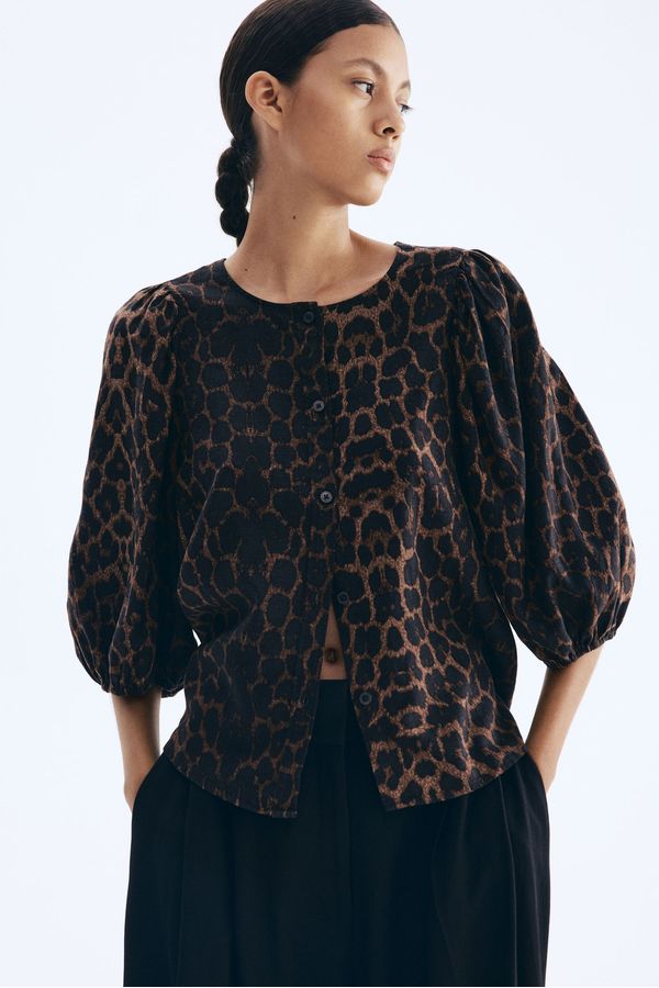 Blusa en mezcla de lino