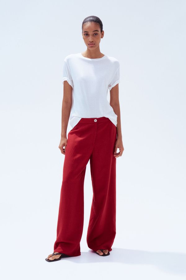 Pantalón en mezcla de lino