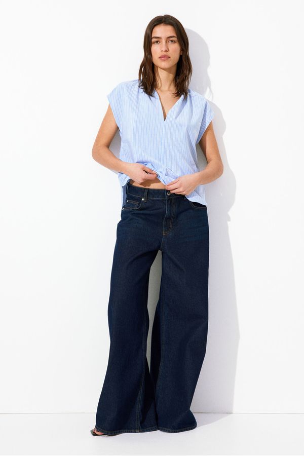 Blusa con cuello mao