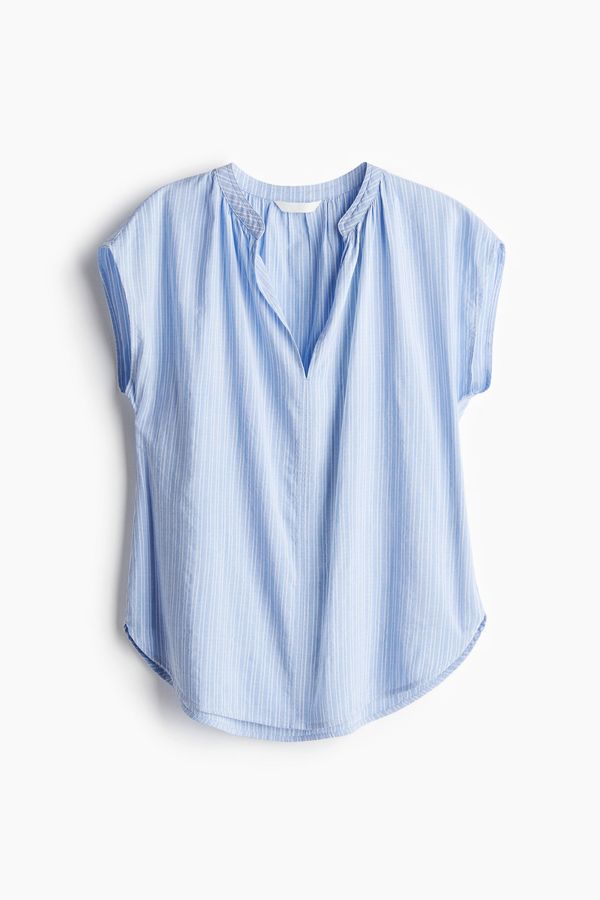 Blusa con cuello mao