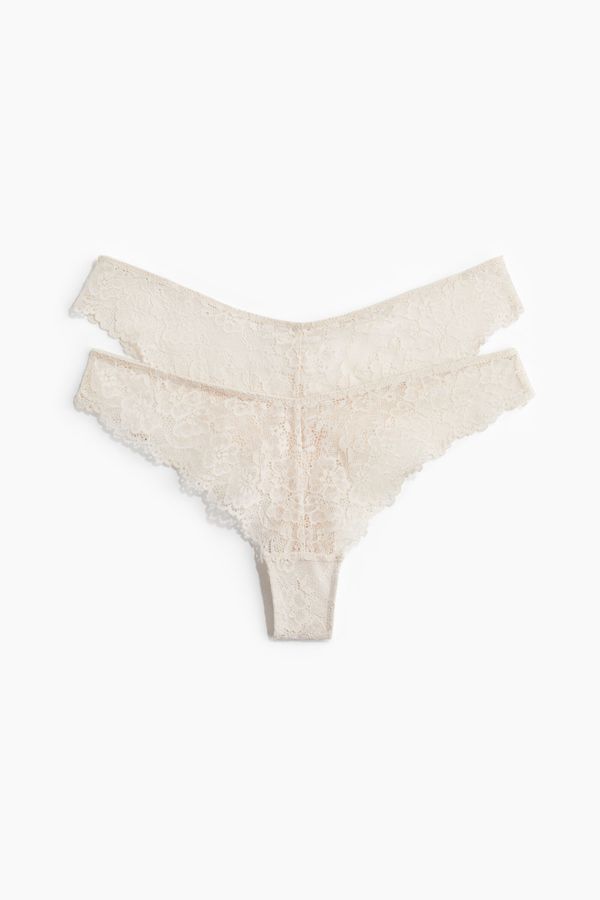 2-pack lace Brazilian briefs