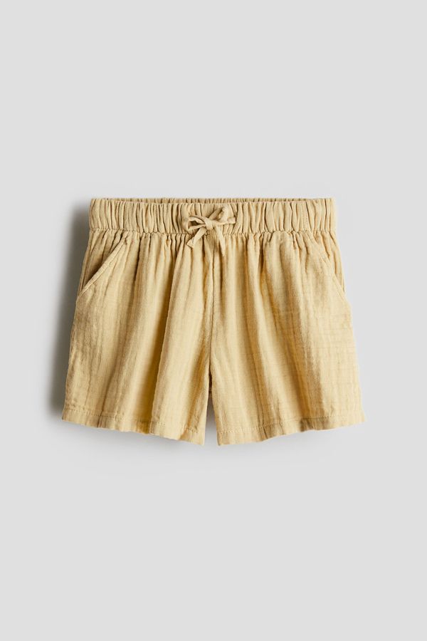 Pantalón corto en muselina de algodón