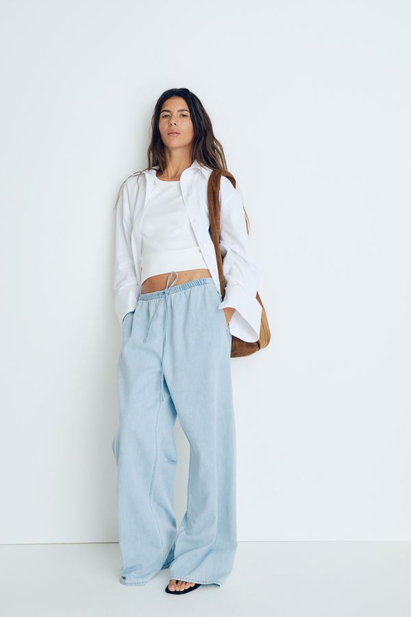Pantalón denim con cordón de ajuste Feather Soft