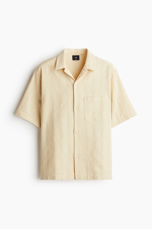 Camisa resort con textura Regular Fit