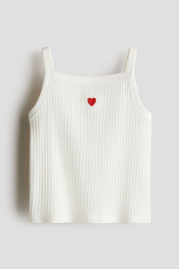 Camiseta de tirantes con detalle bordado