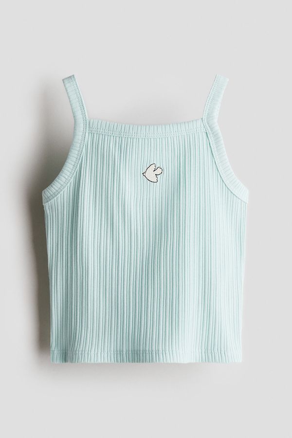 Camiseta de tirantes con detalle bordado
