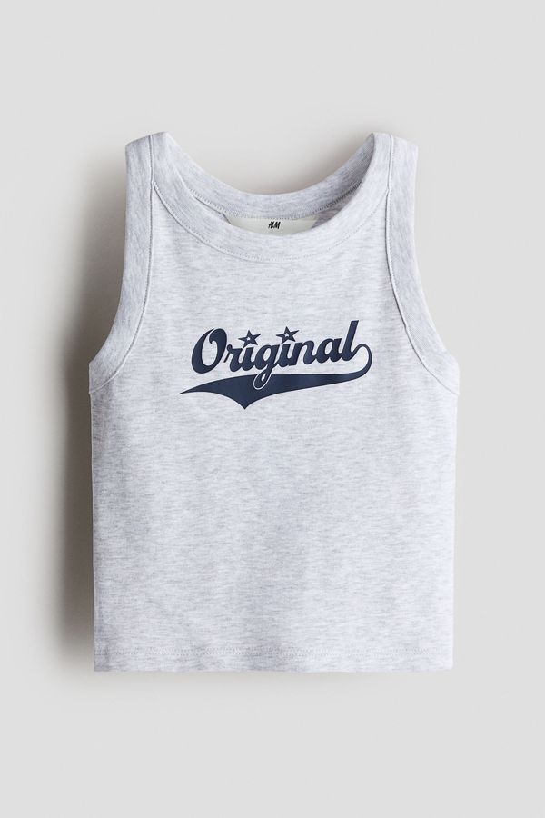 Camiseta sin mangas de algodón con motivo
