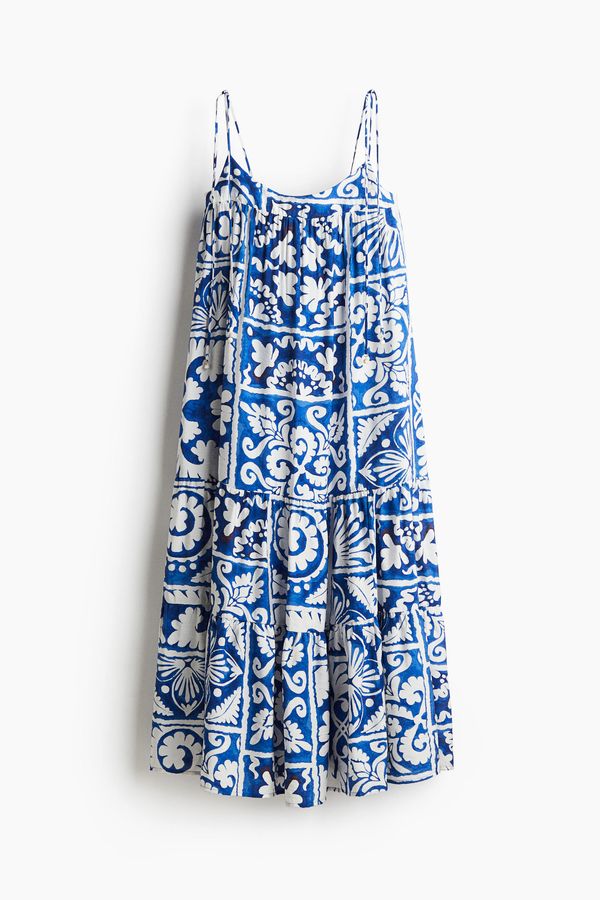 Maxivestido con tirantes de lazo