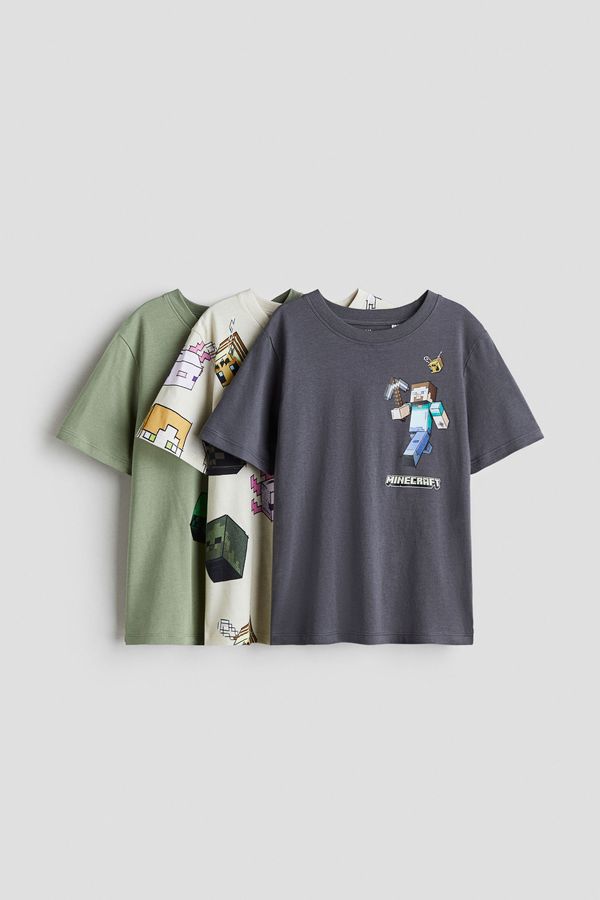 Pack de 3 camisetas con motivo estampado