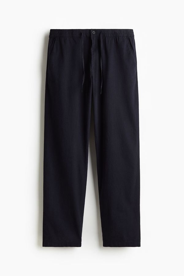 Pantalón en mezcla de lino Regular Fit