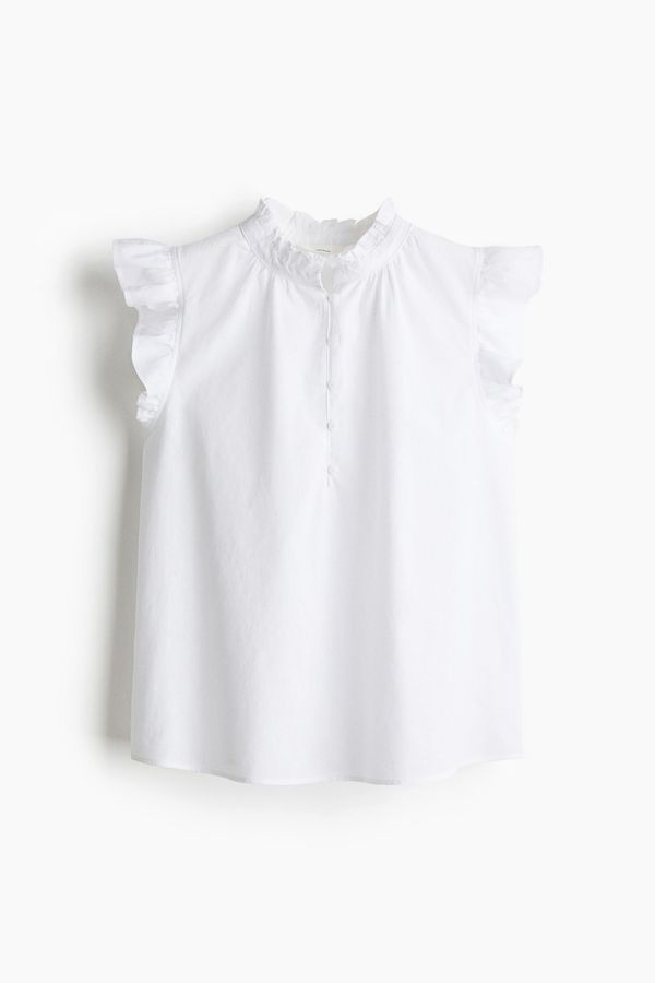 Blusa en mezcla de lino