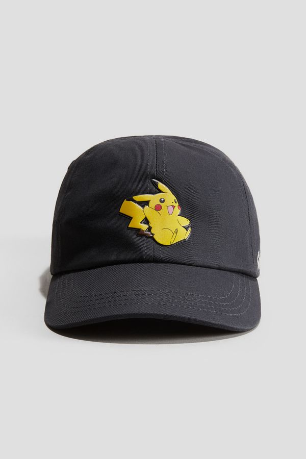 Gorra de sarga con motivos estampados