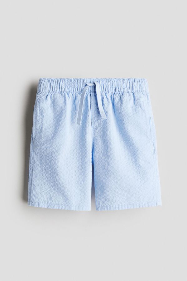 Pantalón corto en sirsaca de algodón