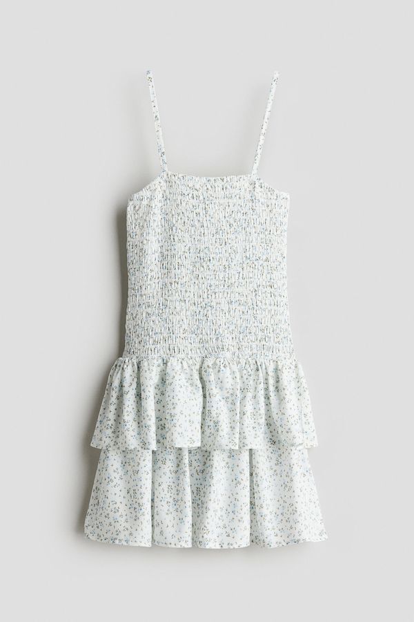 Vestido de tirantes con cuerpo nido de abeja