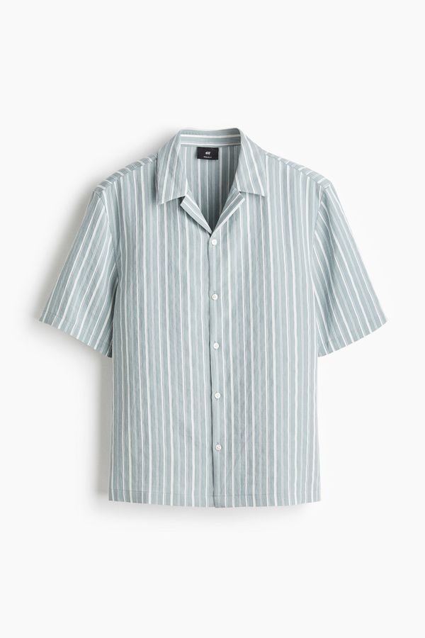 Camisa resort en mezcla de lyocell Regular Fit