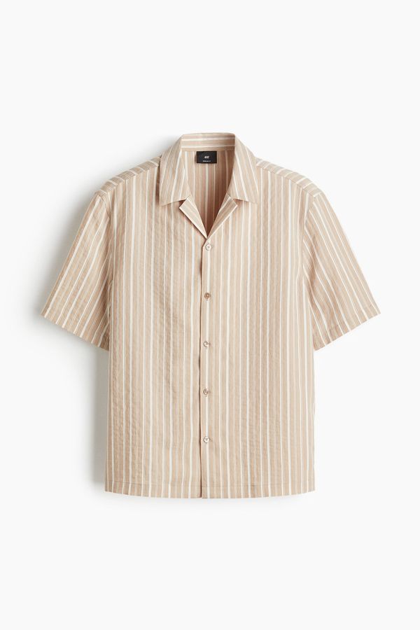 Camisa resort en mezcla de lyocell Regular Fit