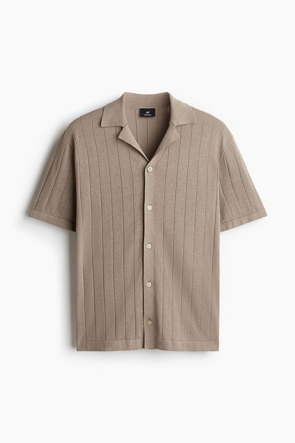 Camisa resort en mezcla de lino Regular Fit