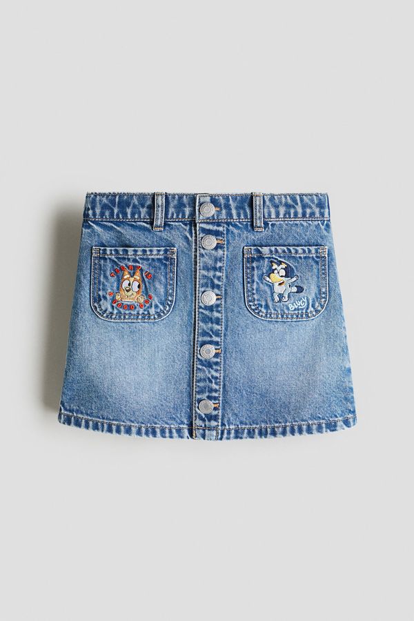 Falda evasé en denim