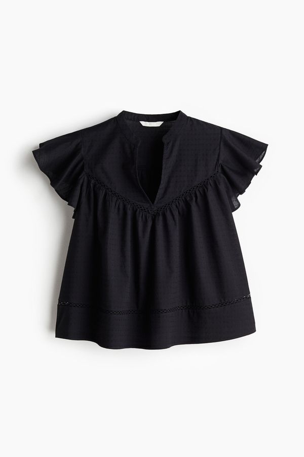 Blusa en tejido dobby